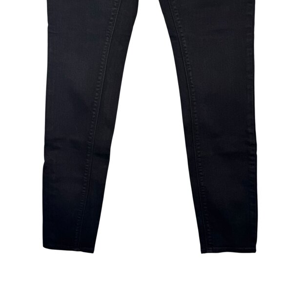 Gypsy Warrior Black High Waisted Lace Up Skinny Jeans Pants Goth Punk Emo Size 7 - Picture 5 of 8